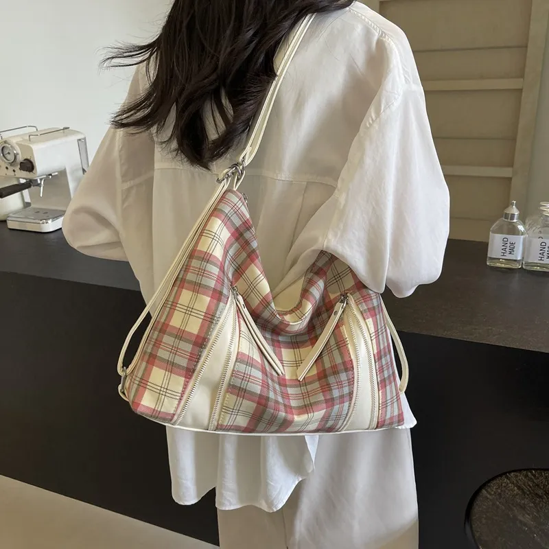 NOMK PU Tote Backpack Shoulder Bag Crossbody Bag Backpack Women's Pink/White-6