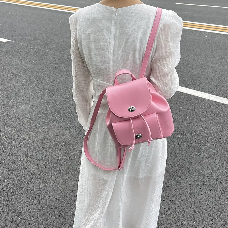NOMK PU Chain Bag, Crossbody Bag, Shoulder Bag, Small Square Bag, Backpack Regular Women's Silver-15