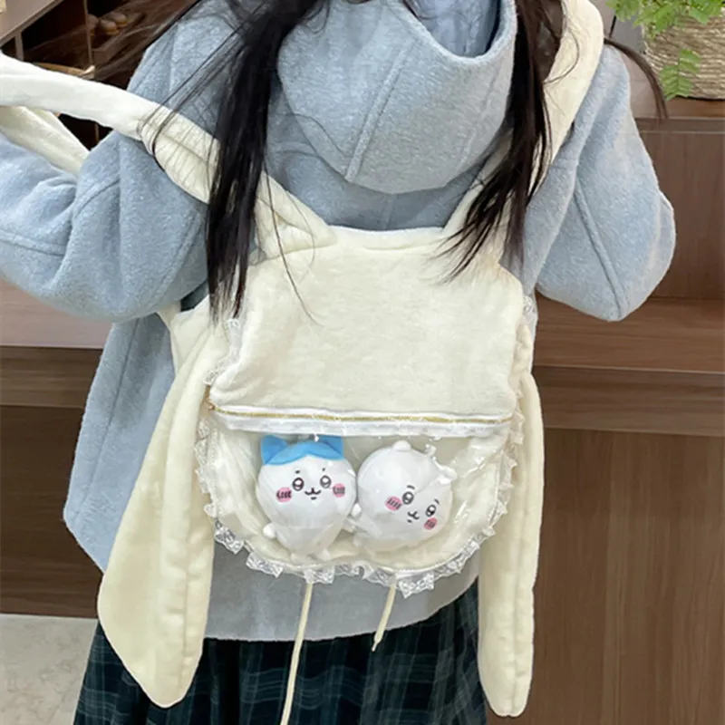 NOMK Plush Backpack Regular Women's White-5