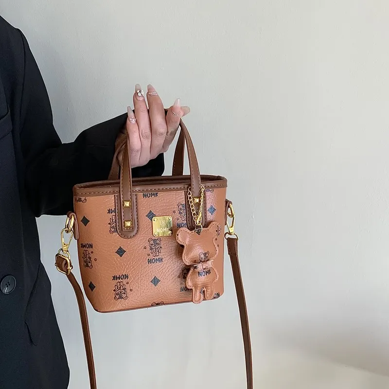 NOMK PU Handbag, Shoulder Bag, Crossbody Bag Women's Black/Ecru/Brown/Pink-20