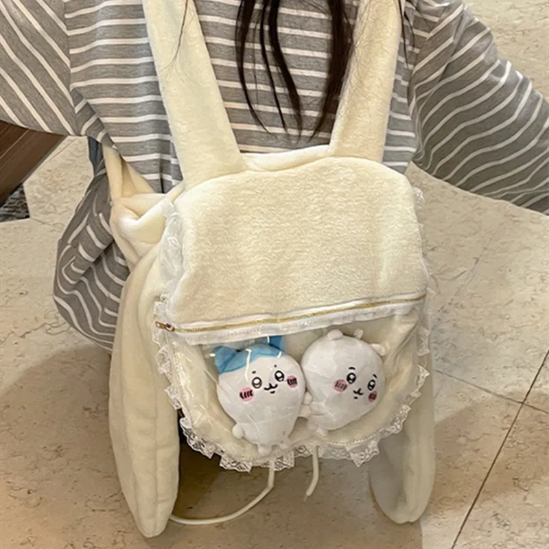 NOMK Plush Backpack Regular Women's White-4