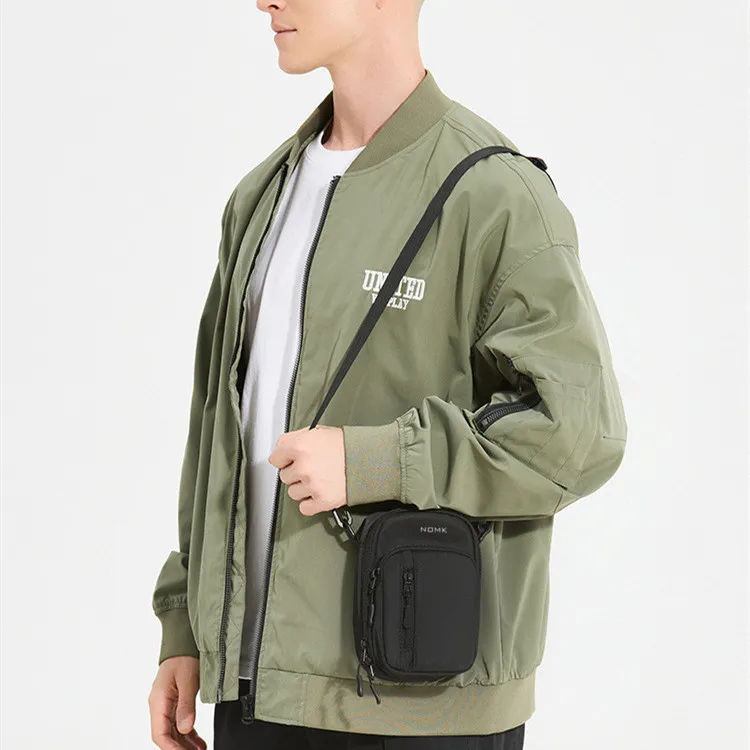 NOMK Oxford Crossbody Bag Men's Black-2