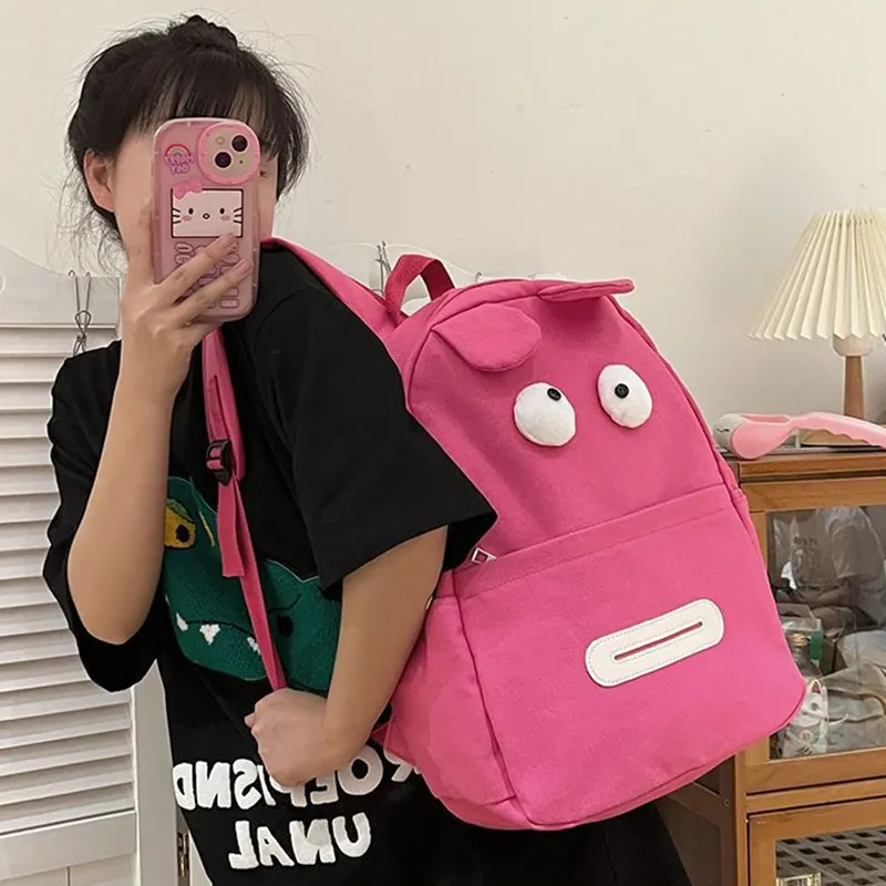 NOMK Canvas Backpack Regular Unisex Black-8