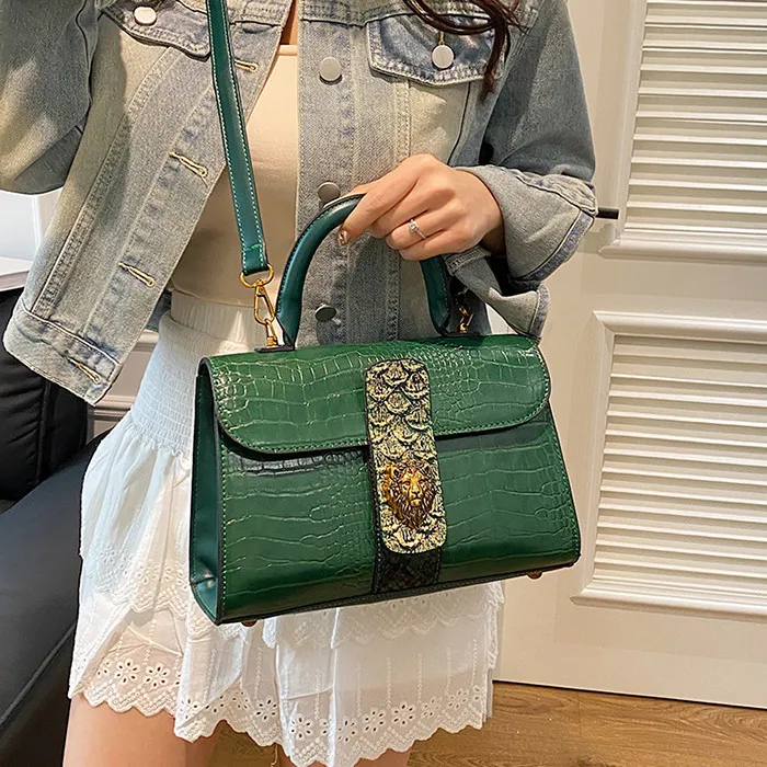 NOMK PU Shoulder Bag, Crossbody Bag, Handbag Regular Women's Black/Green/Brown-12