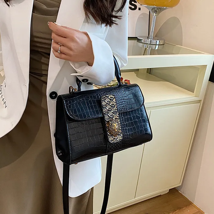NOMK PU Shoulder Bag, Crossbody Bag, Handbag Regular Women's Black/Green/Brown-1