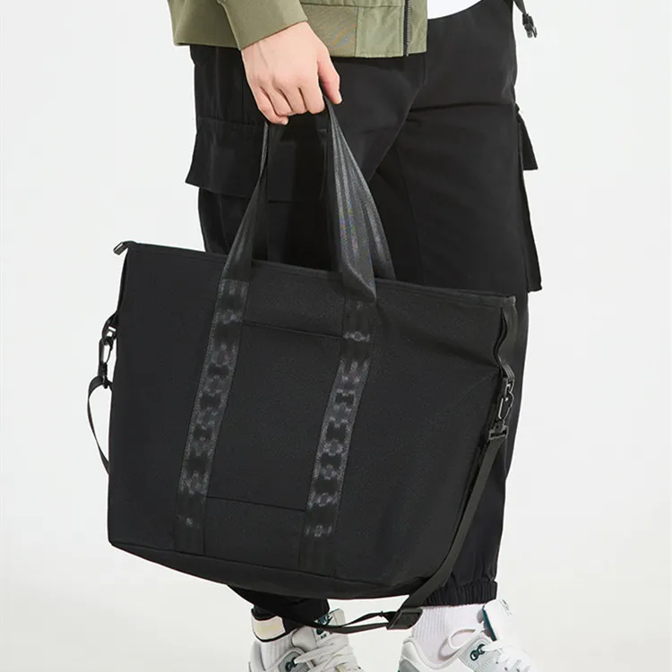 NOMK Oxford Handbag Unisex Black-3