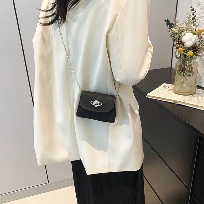 NOMK Synthetic Leather Shoulder Bag, Crossbody Bag Women's Pink/Black/White/Khaki-5