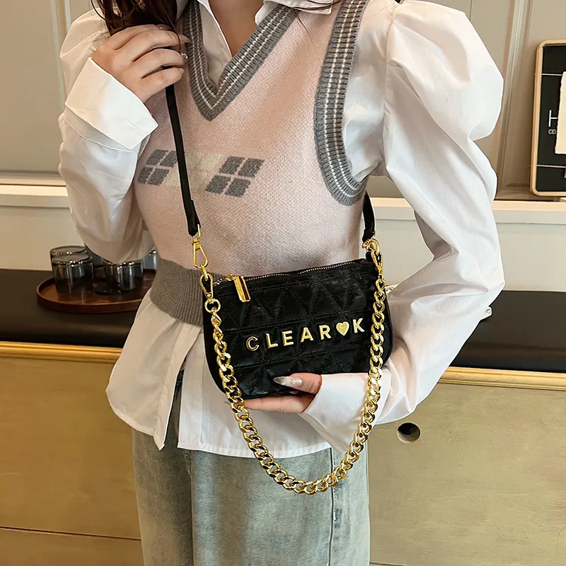 NOMK PU Shoulder Bag Crossbody Bag Regular Women's Black/White/Pink/Khaki-2