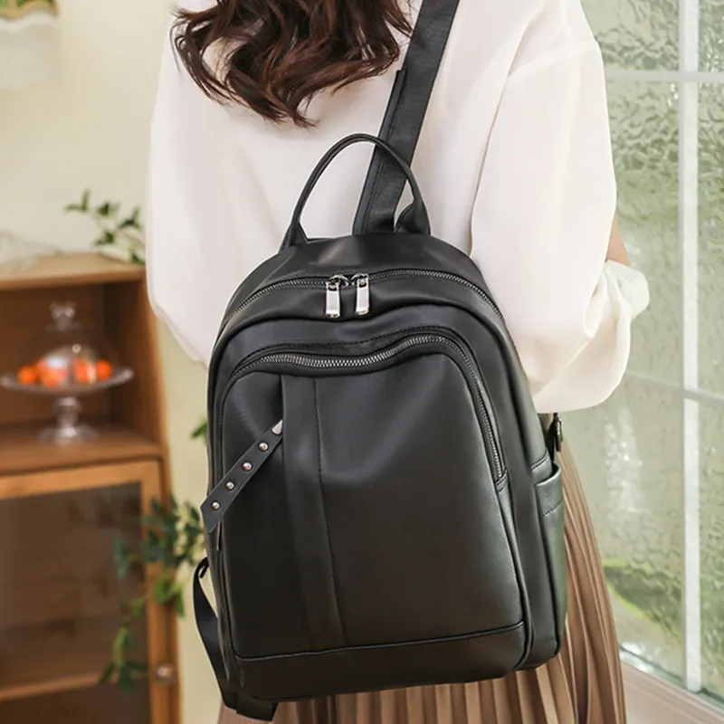 NOMK PU Backpack Regular Women's Multicolor-2