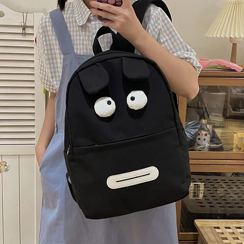 NOMK Canvas Backpack Regular Unisex Black-4