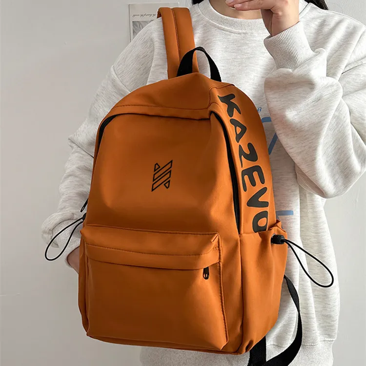 NOMK Nylon Backpack Unisex White/Pink/Black/Red/Green/Orange-24
