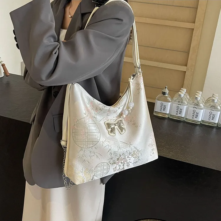 NOMK PU Backpack Crossbody Bag Shoulder Bag Backpack Women's Pearlescent White/silver/pink/blue-2