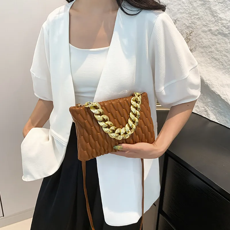 NOMK PU With Synthetic Leather One Shoulder Handbag Women's Black/Red/Brown/White/Gold/Silver-11