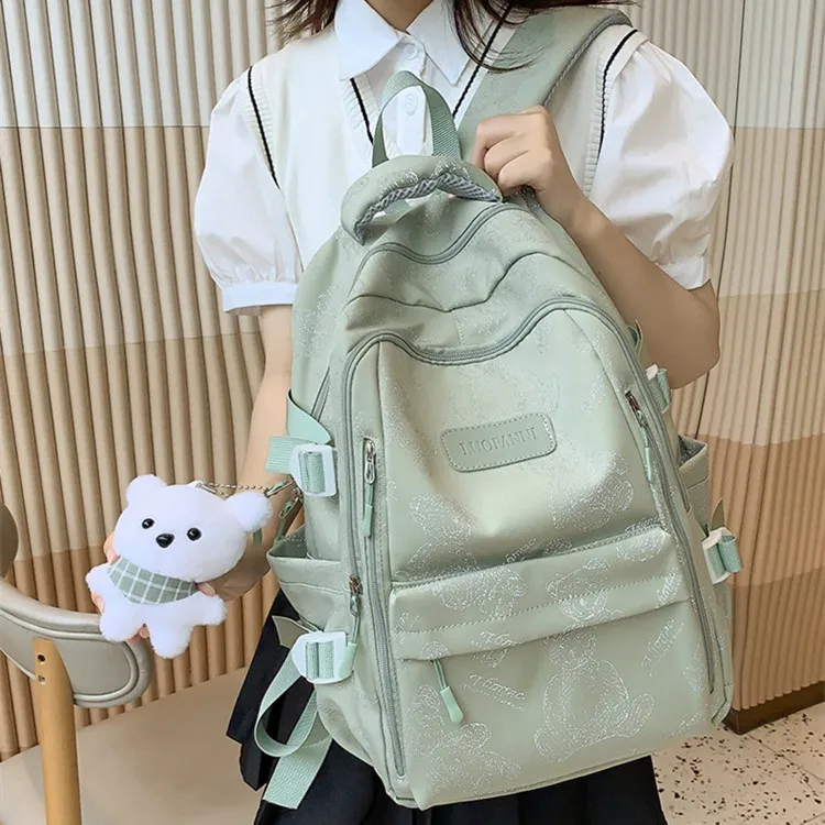 NOMK Nylon Backpack Large Size Unisex Multicolor-12
