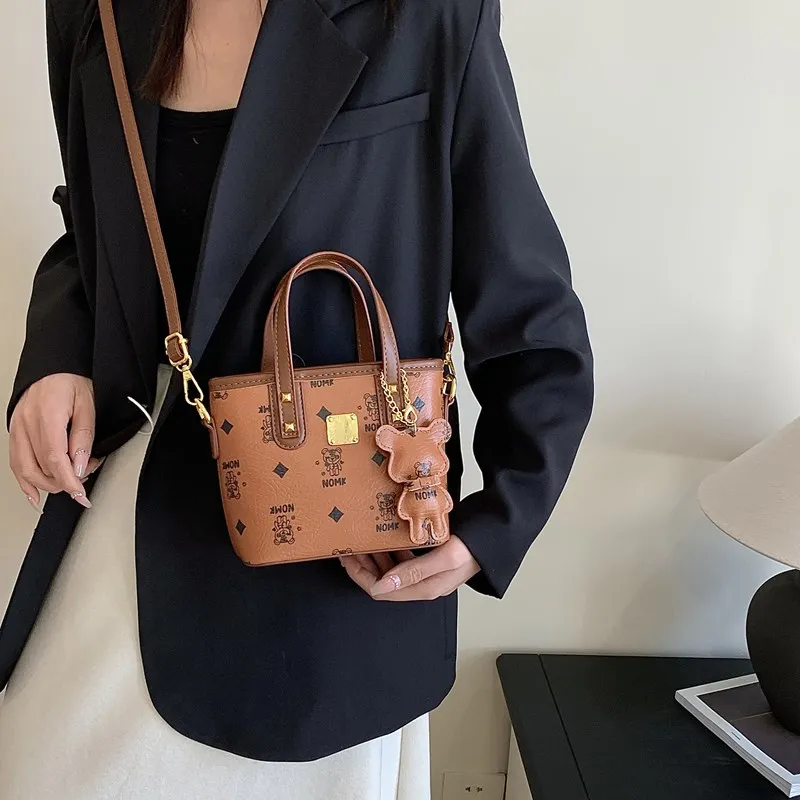 NOMK PU Handbag, Shoulder Bag, Crossbody Bag Women's Black/Ecru/Brown/Pink-22