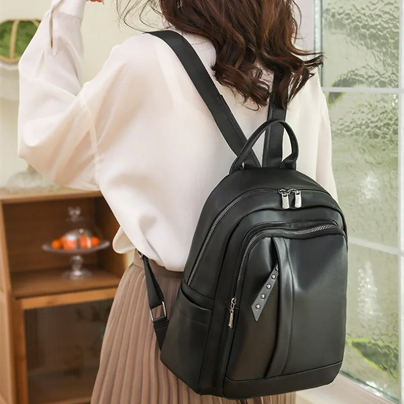 NOMK PU Backpack Regular Women's Multicolor-1