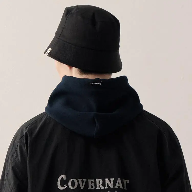 COVERNAT Cotton, Nylon Bucket Hats Unisex Black-3