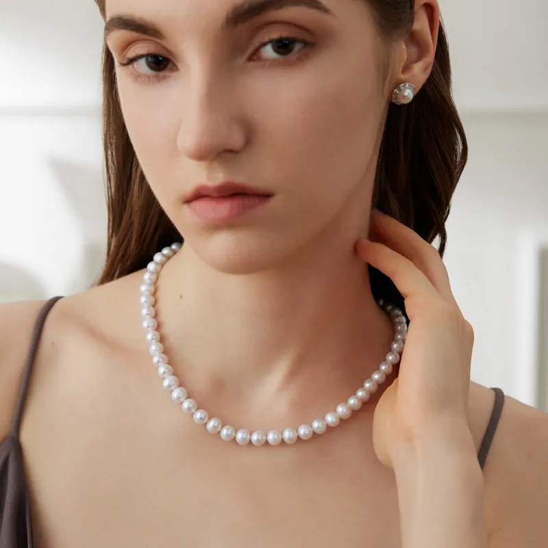 BRIR Freshwater Pearl Necklaces Women's-2