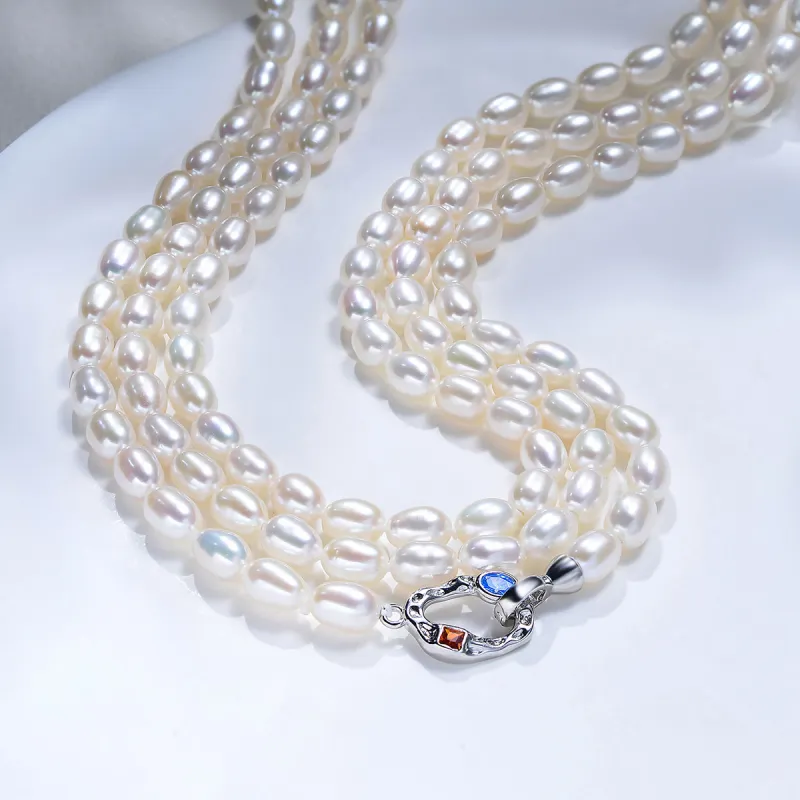 BRIR Pearl 1.2m Luxury Sweater Chain Necklace Multiple Wearing Styles Women's-5