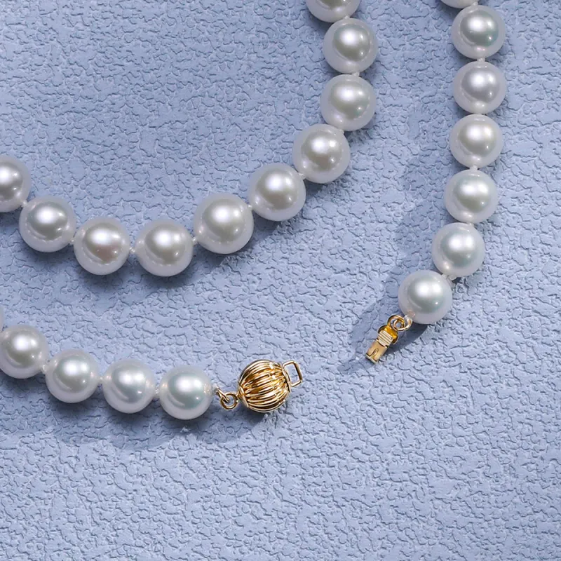 BRIR Freshwater Pearl Elegance Advanced Sensual Versatile Necklace Collarbone Chain Women's-7