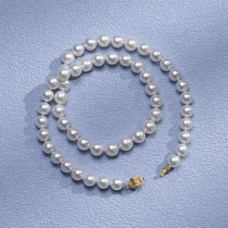 BRIR Freshwater Pearl Elegance Advanced Sensual Versatile Necklace Collarbone Chain Women's-3