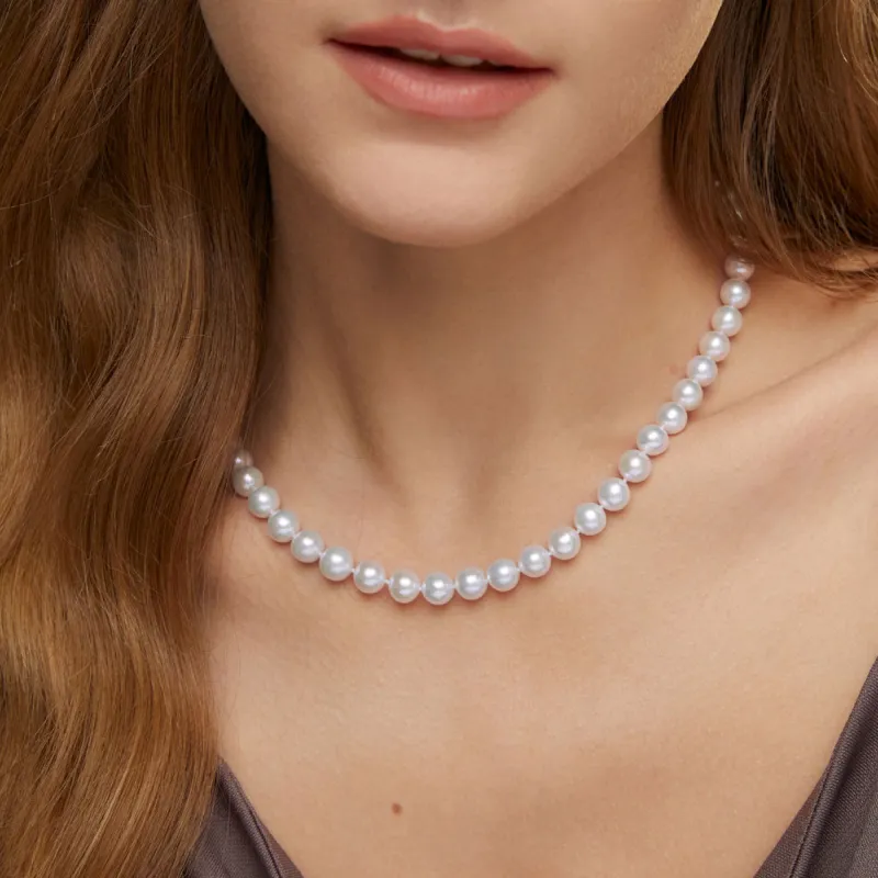BRIR Freshwater Pearl Elegance Advanced Sensual Versatile Necklace Collarbone Chain Women's-2