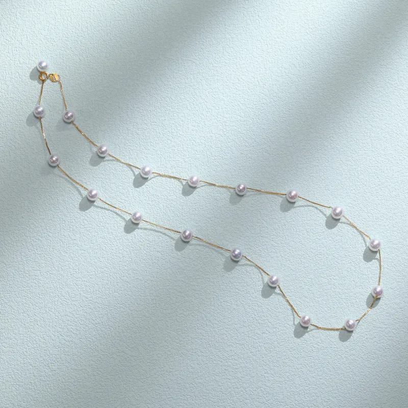 BRIR Freshwater Pearl Necklaces Women's-4