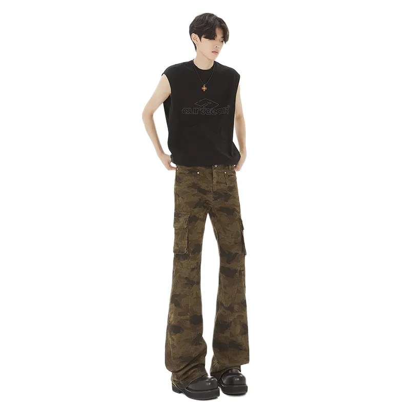 Fakeyoung Cargo Pants Unisex Camouflage-2