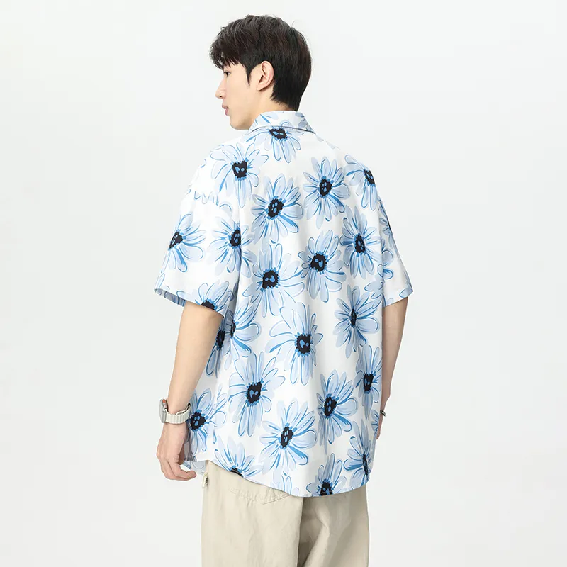 Fakeyoung Shirts Unisex Blue Melody Seedling Floral-6