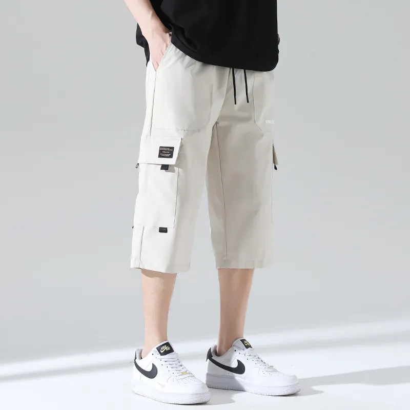 Fakeyoung Casual Capri Shorts Unisex-7