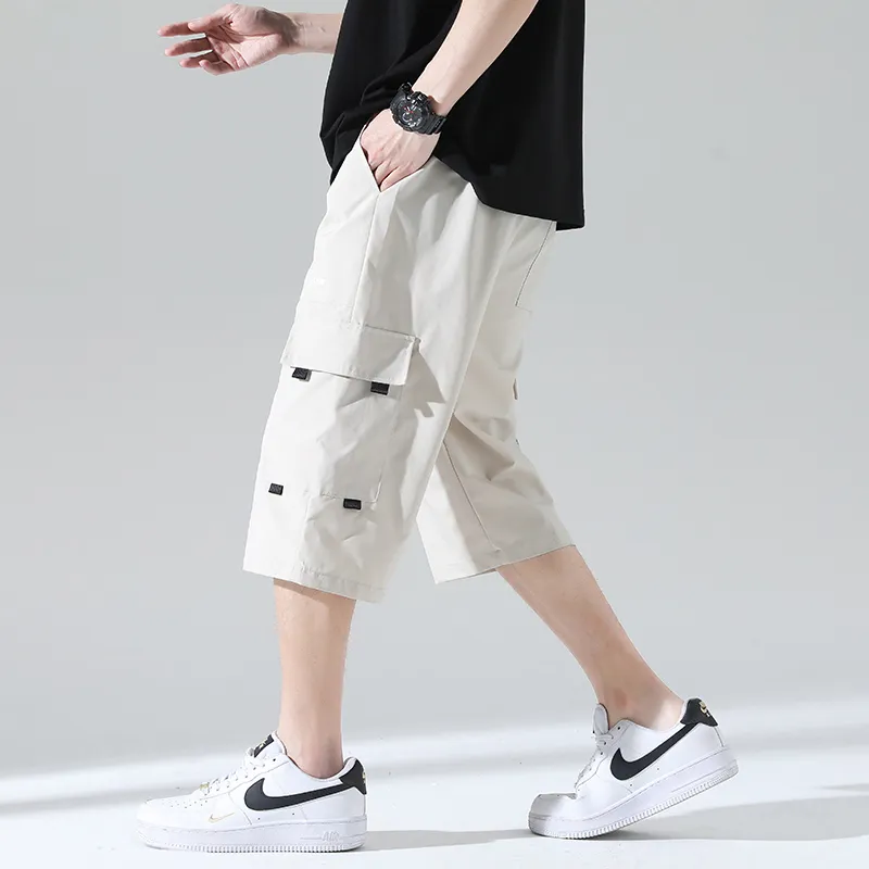 Fakeyoung Casual Capri Shorts Unisex-8