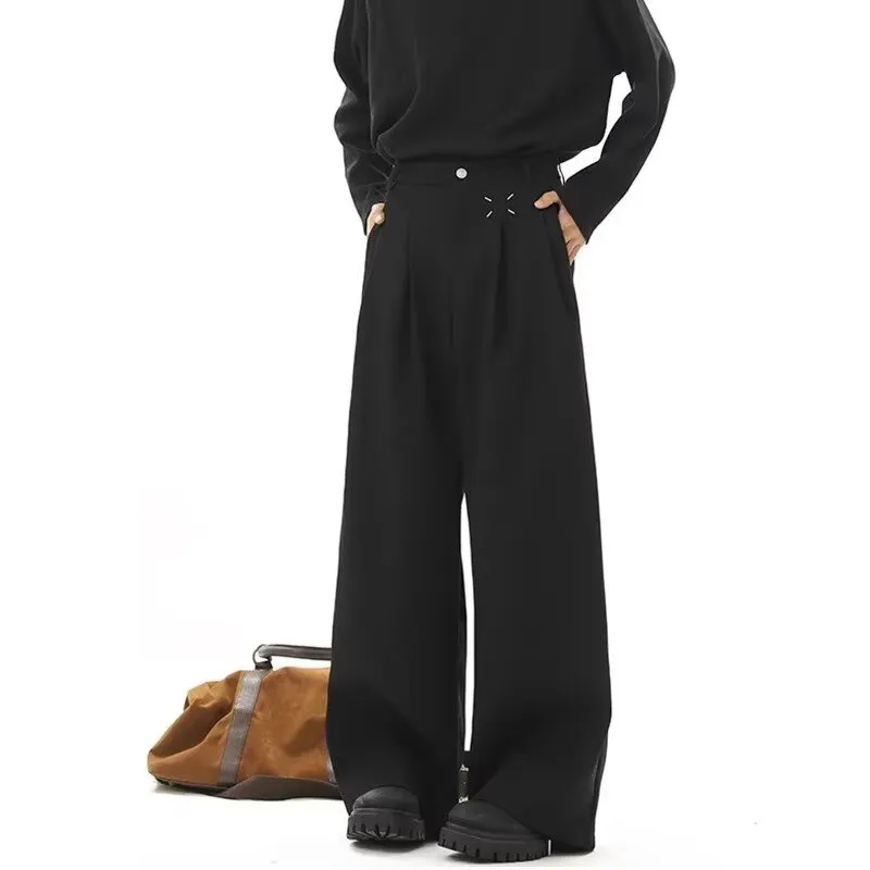 Fakeyoung Casual Pants Unisex Black-4