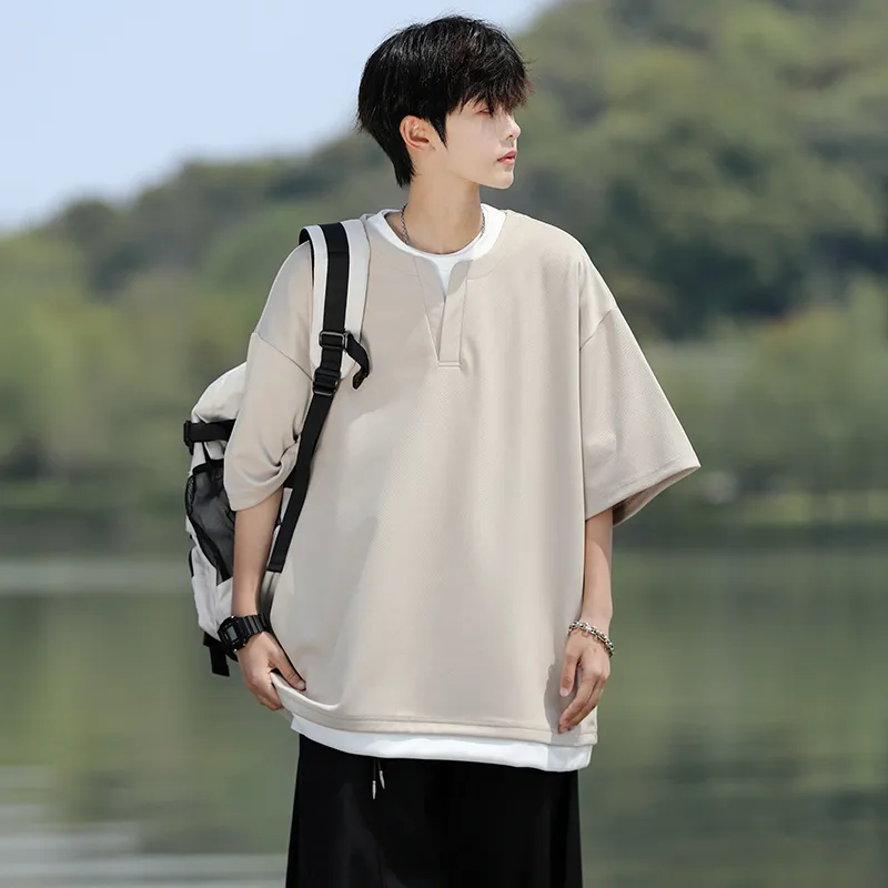 Fakeyoung Short Sleeved T Shirts Unisex-13