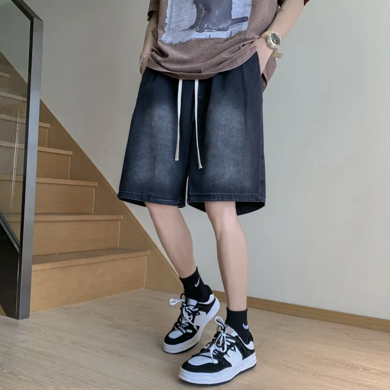Fakeyoung Denim Shorts Unisex-5