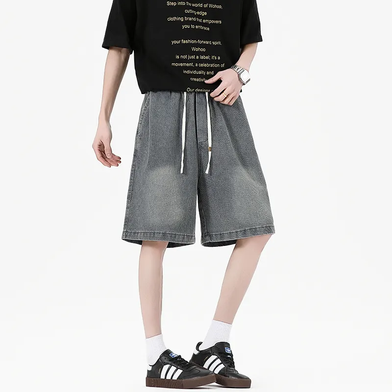 Fakeyoung Denim Shorts Unisex-12