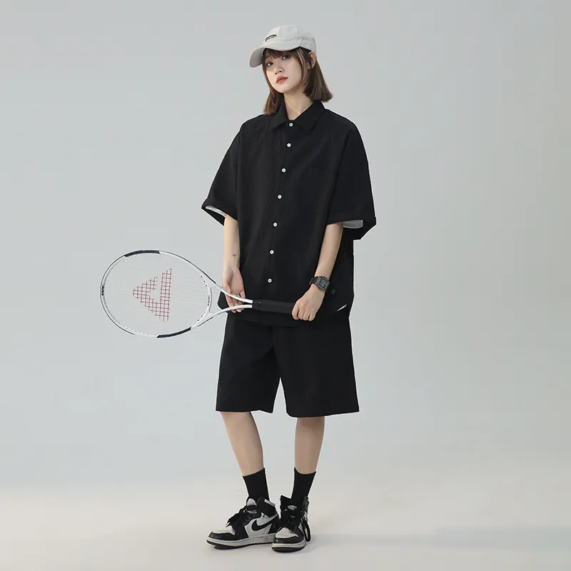 Fakeyoung Shirt Matching Set Unisex-6