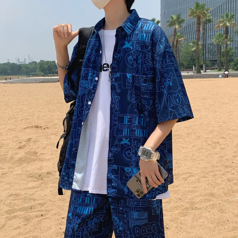 Fakeyoung Shirt Matching Set Unisex-7