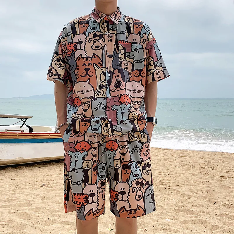 Fakeyoung Shirt Matching Set Unisex-5