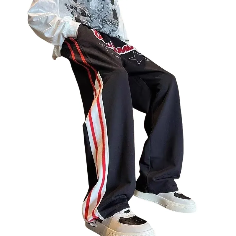 Fakeyoung Casual Pants Unisex Black-1