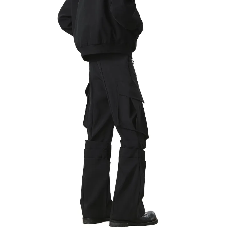 Fakeyoung Casual Pants Unisex Black-1