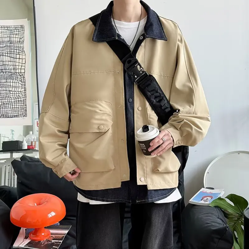 Fakeyoung Jackets Coats Unisex Khaki-2