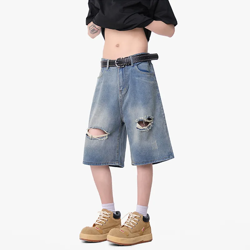 Fakeyoung Denim Shorts Unisex-8