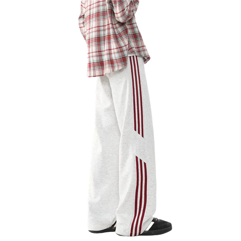 Fakeyoung Casual Pants Unisex White Heather Gray-2