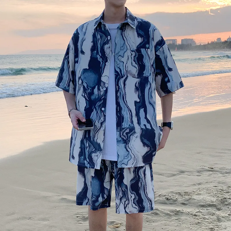 Fakeyoung Shirt Matching Set Unisex-11