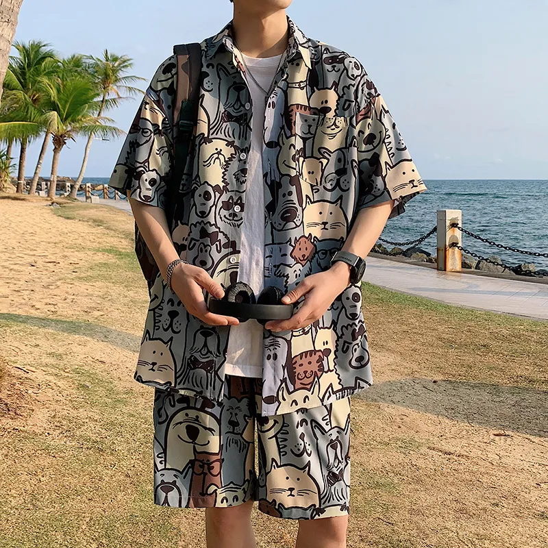 Fakeyoung Shirt Matching Set Unisex-11
