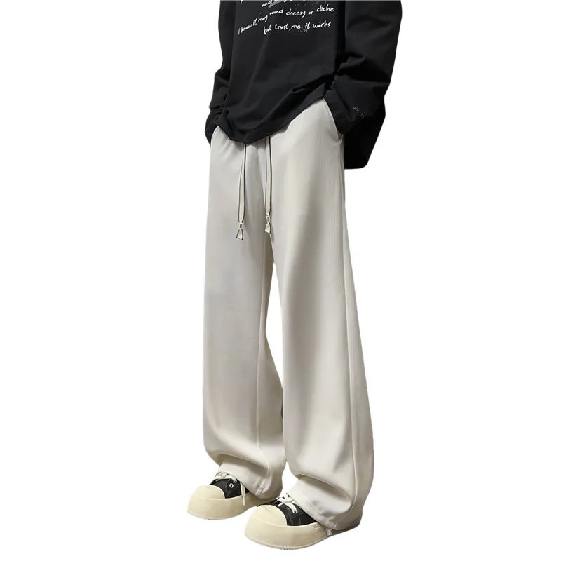 Fakeyoung Casual Pants Unisex Black-9