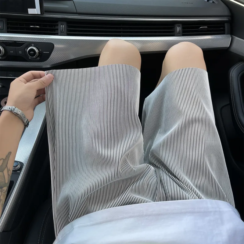 Fakeyoung Casual Shorts Unisex Black/White-2
