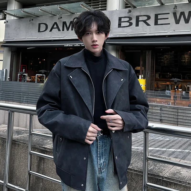 Fakeyoung Leather Jacket Unisex-5