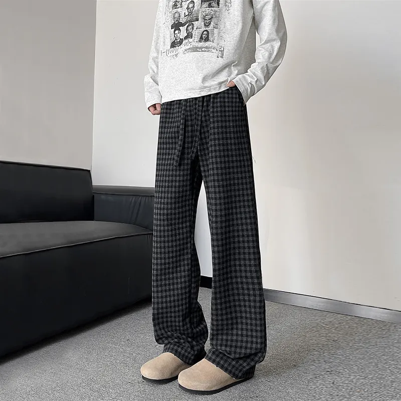 Fakeyoung Casual Pants Unisex Black-2