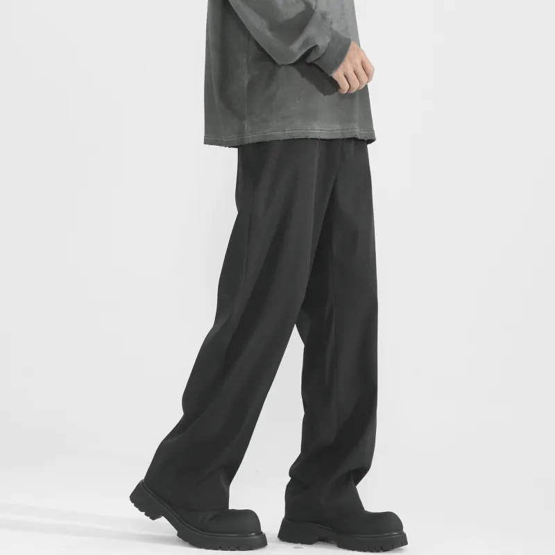 Fakeyoung Casual Pants Unisex Black-3
